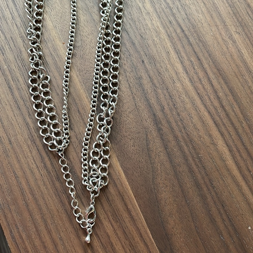 Fringe Necklace & bracelet black CRYSTAL GEMS NWOT - Picture 9 of 10